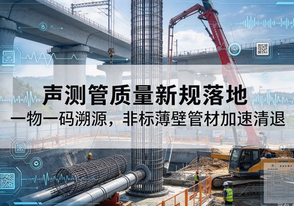 峨边声测管质量新规落地，一物一码溯源，非标薄壁管材加速清退